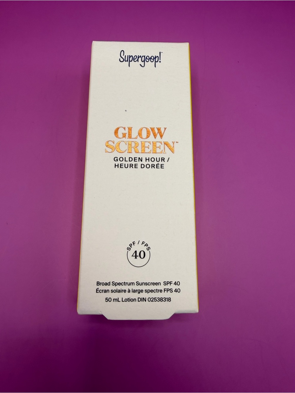 Supergoop! Glow Screen Golden Hour Primer - White & Gold Packaging